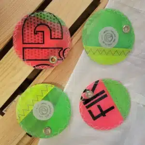 Dessous de verre en voile recyclée - 10,5x10,5 cm - funboard