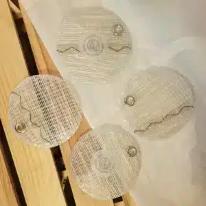 Dessous de verre en voile recyclée - 10,5x10,5 cm - mylar