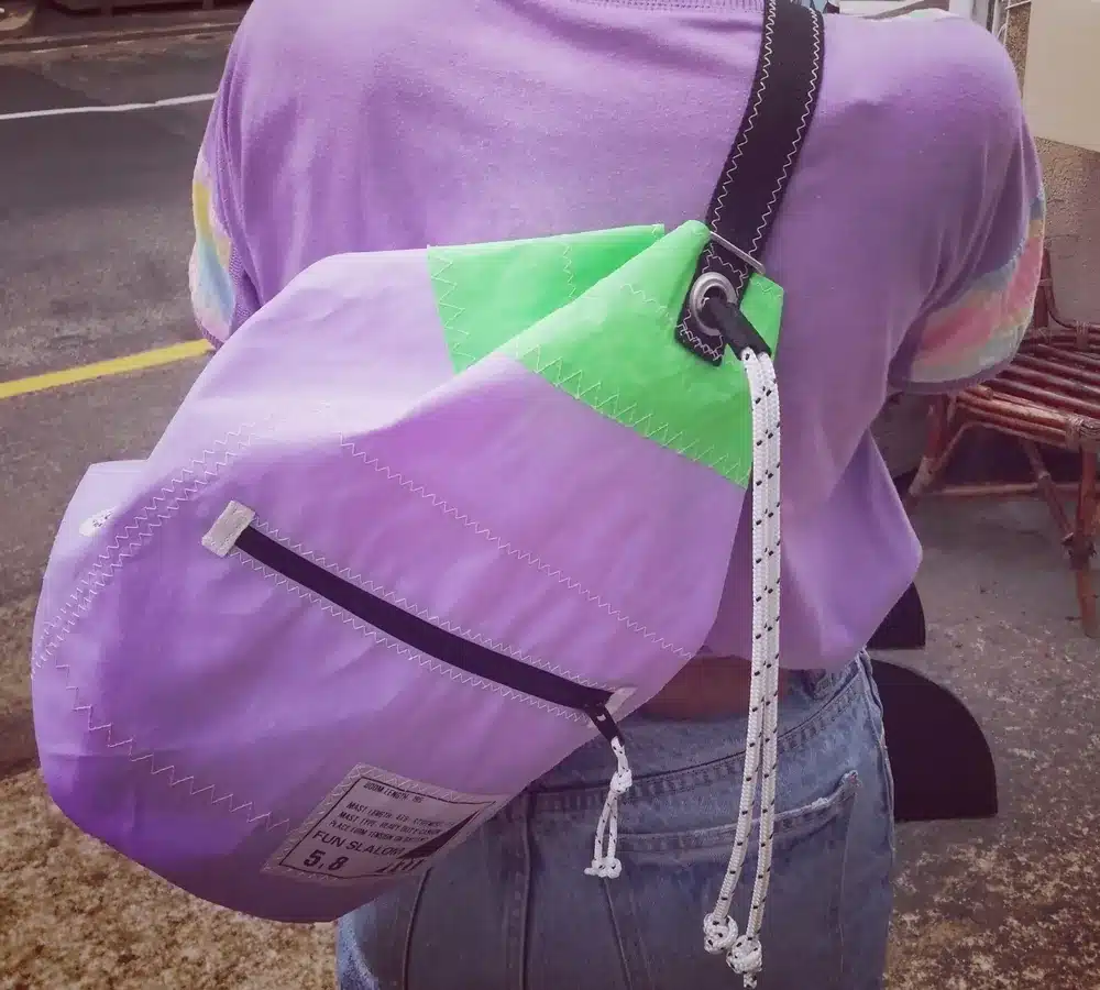 Sac Fanch en voile recyclée – 40×26 cm – Image 2