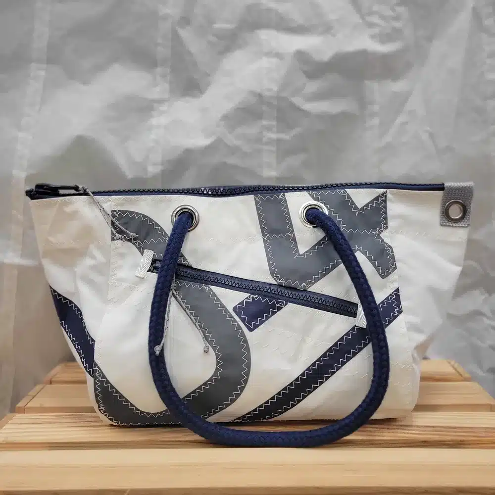 Sac Josi en voile recyclée – 30×44 cm - gris marine