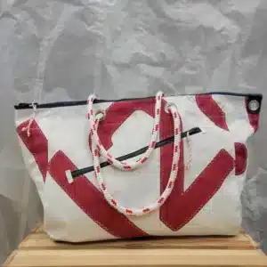 Sac Maxi Josi en voile recyclée – 36×57 cm Rouge