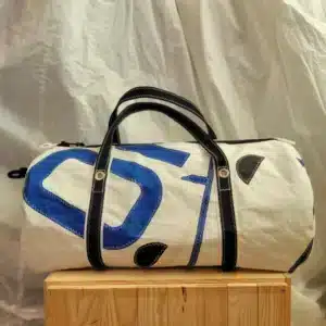 Sac MEDIUM en voile recyclée – 30 litres - bleu et noir