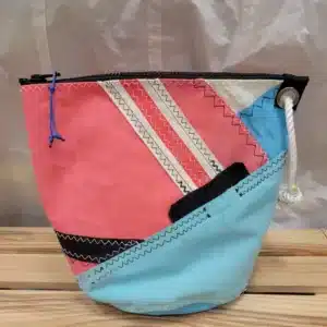 Trousse de toilette MOUSSE en voile recyclée – 24×18 cm – Rouge passé