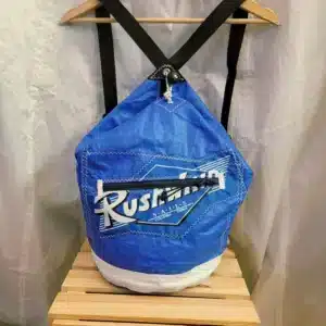 Sac Sacado en voile recyclée – 43×26 cm – Bleu