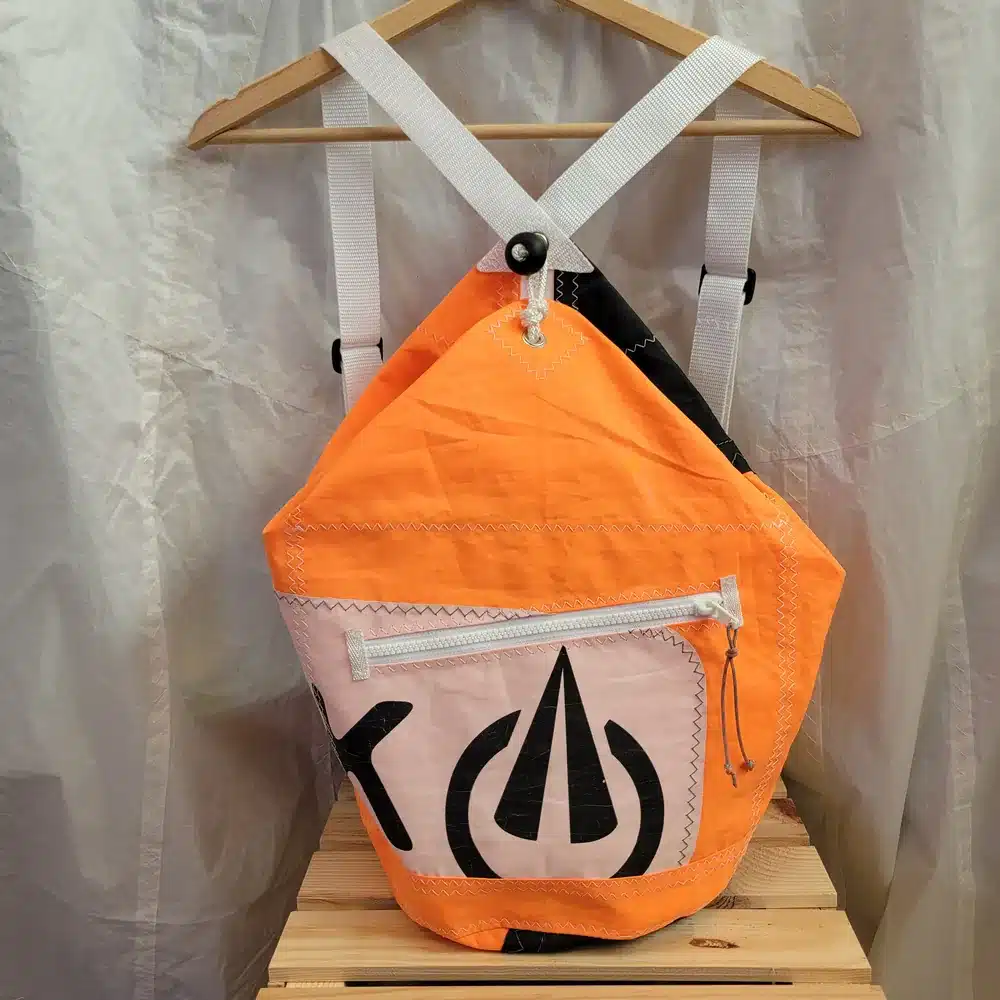 Sac Sacado en voile recyclée – 43×26 cm – Orange