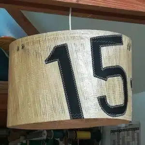 Suspension en voile recyclée – 50 cm de diamètre