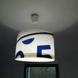 Suspension en voile recyclée – 40 cm de diamètre