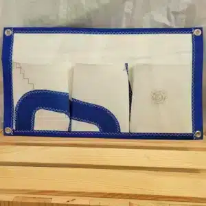 Équipet Triplettes en voile recyclée – 45×25 cm - bleue